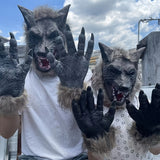 NNETM Wolf Mask Costume Set Halloween Party (3pcs)