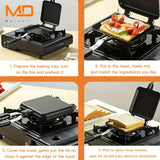 NNETM Non-Stick Double-Sided Sandwich & Omelette Maker