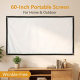 4K Ultra HD Foldable Portable Projector Screen