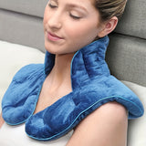 NNETM Weighted Neck and Shoulder Wrap - Hot & Cold Therapy(Blue)