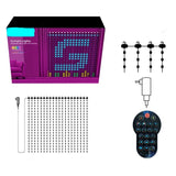 NNEOBA Christmas LED Curtain Lights with Bluetooth Remote Control