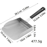 NNETM Stainless Steel Griddle Food Mover Spatula
