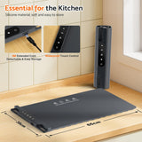 NNETM Electric Food Warming Mat – 65×39cm Rollable Silicone Heat Tray (3 Temp Levels)