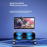 NNETM Gaming Laptop Cooling Pad with 4 Fans & Adjustable Stand