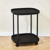 NNETM Effortlessly roll your mobile end table to the perfect spot for convenience