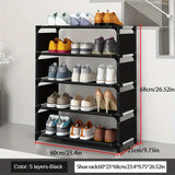 NNETM Keep your footwear in check with this multi-layer plastic storage shoe rack