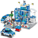 NNEOBA City Police Station Building Blocks Set (753PCS)