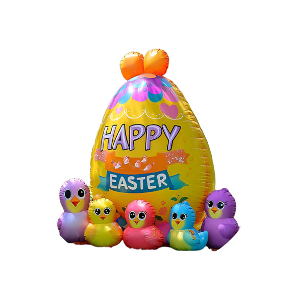 NNETM Vintage Giant Inflatable Easter Egg Festive Decor