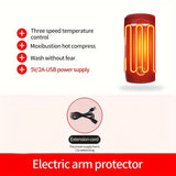 NNETM Heated Arm Massager Sleeve with USB Compression Therapy
