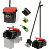 NNETM Dog Pooper Scooper Set with Swivel Bin