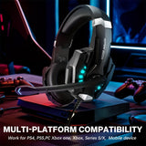 NNETM PS5 Wired Gaming Headset with 40mm Surround Sound