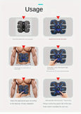 NNETM Rechargeable Remote Control Abdominal Muscle Toner, Muscle Trainer, Body Muscle Stimulator EMS Massager- Tone Your Abs, Hips, And Buttocks At Home