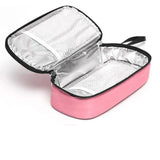 NNEOBA 5-Color Insulin Cooling Bag Portable Diabetic Pill Protector (Pink)