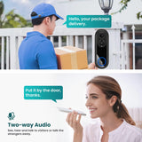 NNEOBA WiFi Video Doorbell Smart Camera (1080P)
