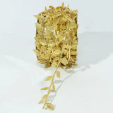 NNEOBA Gold Leaves Vine Artificial Silk Leaf Wreath - 5M