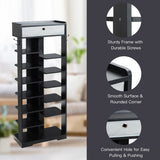 NNECW 13-tier Vertical Shoe Rack with Removable Drawer