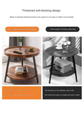 NNETB Nordic Walnut Double-Layer Coffee Table