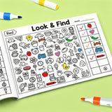 Interactive Find and Color Hidden Objects & Visual Search Game for kids