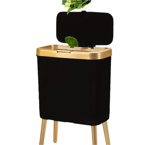 NNETM Anti-Odor Lid Trash Can with Heightening Legs