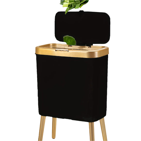 NNETM Anti-Odor Lid Trash Can with Heightening Legs