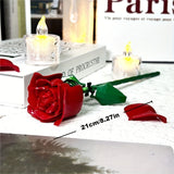 1pcs Red Rose DIY Building Blocks Set for Desk Display