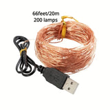 NNETM Twinkling Tidings: Copper Wire LED String Lights for a Merry Christmas