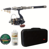 NNETM Braided Fishing Line Kit with Telescopic Rods