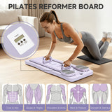 Foldable Pilates Reformer Machine with Timer