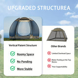 NNETM 6-8 Person All-Season Portable Sheer Camping Tent