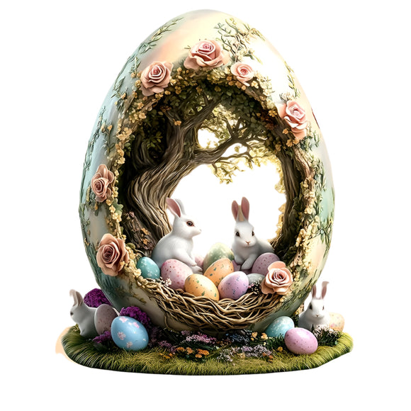 NNETM Bohemian Rabbit Acrylic Tabletop Decor for Home & Office