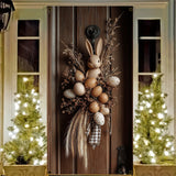 NNETM Rustic Farmhouse Easter Bunny Wreath Wall Decoration