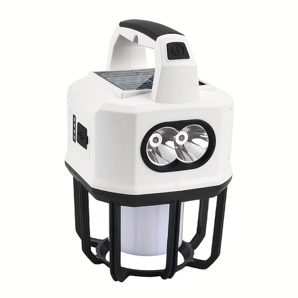 NNETM Solar Powered Portable Camping Light with Mobile Charger