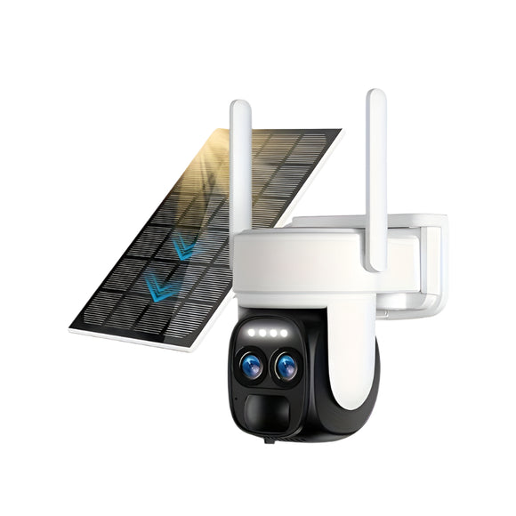 NNETM Solar Wireless Security Camera Outdoor 360° HD Zoom