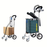 NNETM Folding Trolley with Cover for Kitchen and Dining