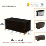 NNETM Waterproof Heavy Duty Deck Box Cover