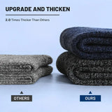 NNETM 5 Pairs of Thick Solid Crew Socks for Men - Winter Essentials