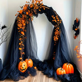 Halloween Black Velvet Curtain – 1600 × 76CM