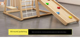 NNETB Solid Wood Kids' Climbing and Sliding Playset