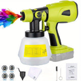 NNETM Cordless Paint Sprayer Gun with 1000ml