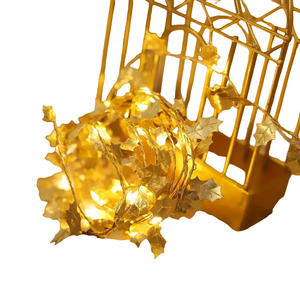 NNETM 1-Pack LED Golden Leaf Fairy Lights - Firefly Starry Lights