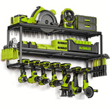 NNETM Wall Mounted 4-Tier Metal Tool Rack Organizer