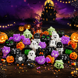 30-Piece Halloween Mini Mochi Squishy Soft Squeeze Fidget Toy Set