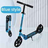NNETM Adult Kick Scooter Foldable Iron Frame Suspension Brake