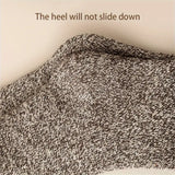 NNETM 5 Pairs of Thick Solid Crew Socks for Men - Winter Essentials
