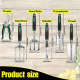 NNETM Garden Tools with Apron and Gloves Set (11pcs)