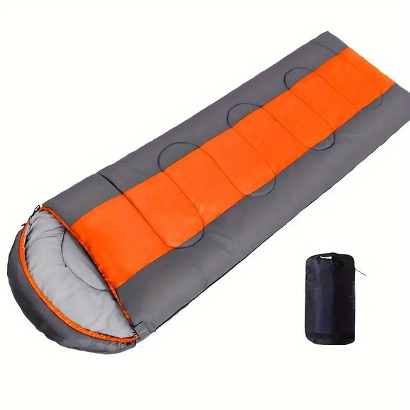 NNETM 1pc Cold Weather & Warm Lightweight Compact Sleeping Bag - Orange