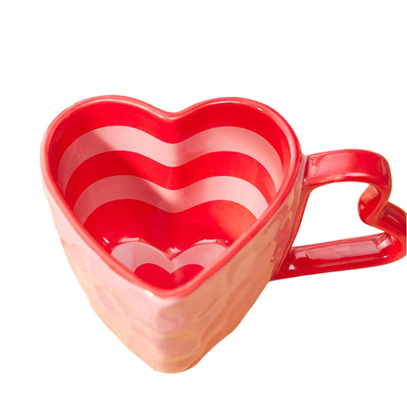 NNETM Couples Red Heart Ceramic Coffee Cup