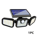 NNETM Solar Motion Sensor Outdoor Light with 74 LED