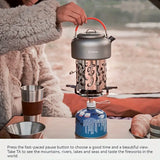 NNETM Compact Stainless Steel Heating Stove - Mini Heater Stove