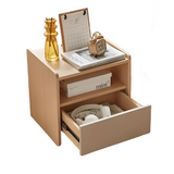 NNETM Hardwood Bedside Table - Wood-Based Panel